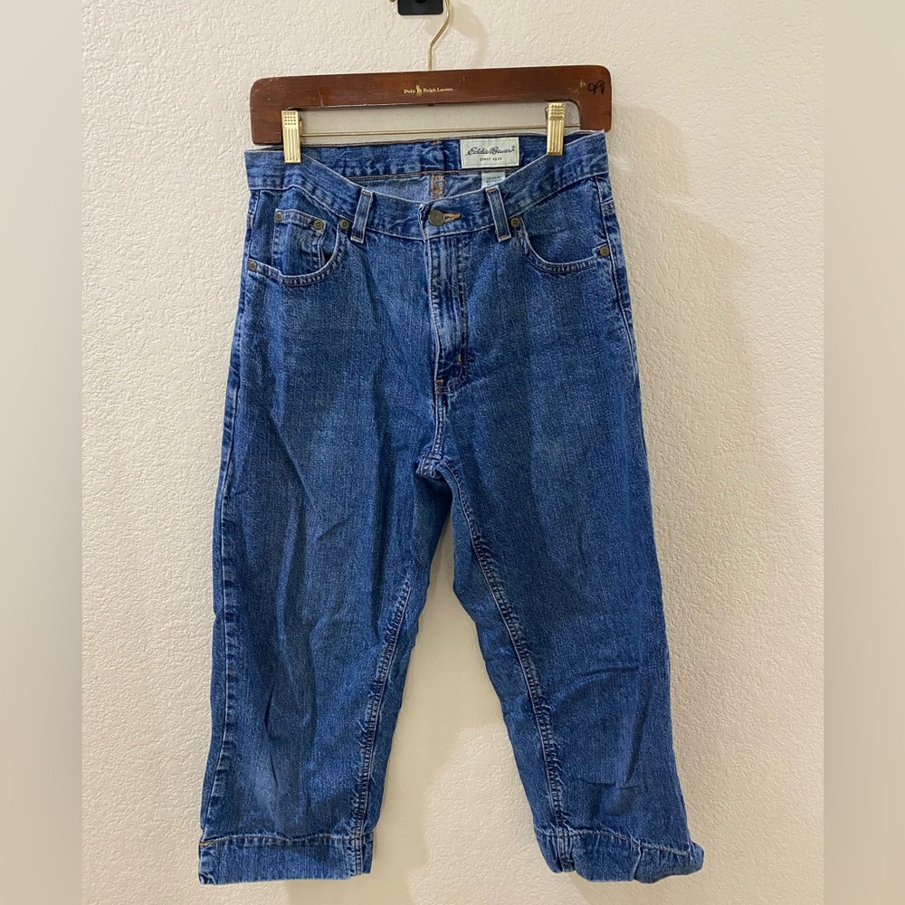 Eddie Bauer Jean capris. Size 8. Gently worn